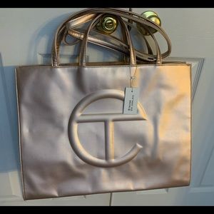 Telfar Large Shopping Bag. Copper
